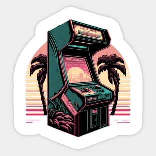 Retro Arcade Machine Sticker